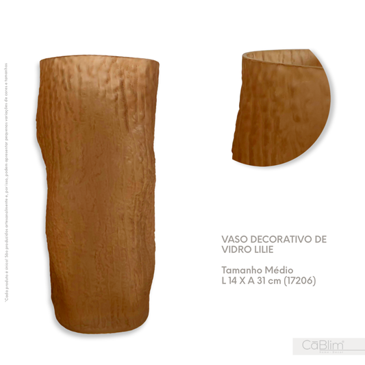 Vaso Decorativo de Vidro Lilie