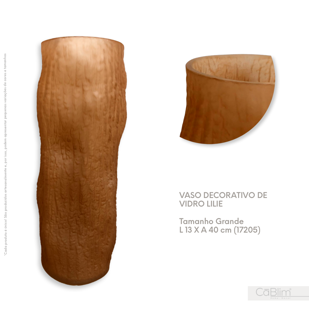 Vaso Decorativo de Vidro Lilie