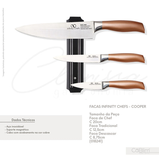 Facas Infinity Chefs - Cooper