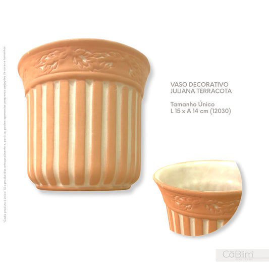 Vaso Decorativo Juliana Terracota